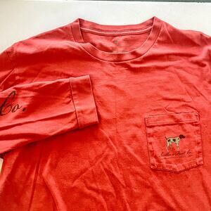 Southern Point Co Long Sleeve Women's Baggy Tee Shirt Muted Red Y2K Sz L